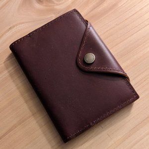 BNNU Portland Leather Goods Small Cognac Snap Journal
